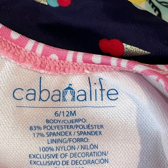 Three Infant Girls Swimsuits  6 mos - Picture 3 of 3